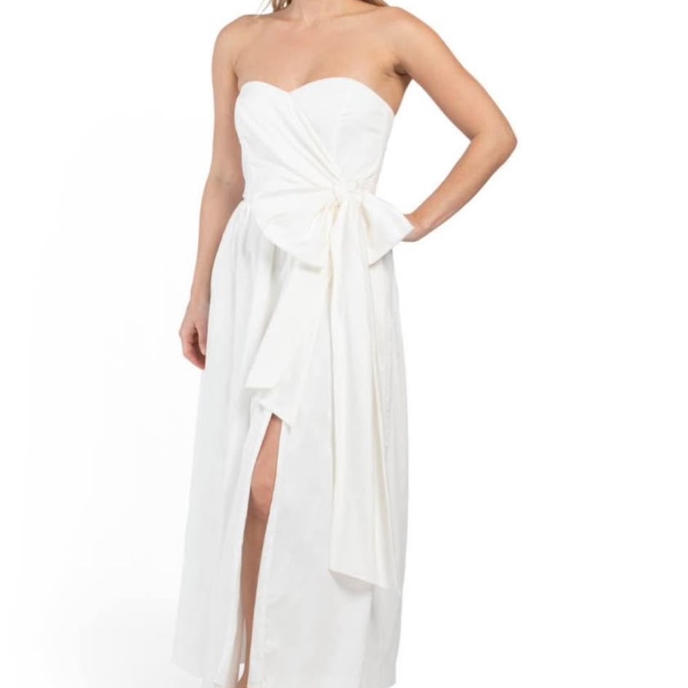 French Connection Strapless White Dress